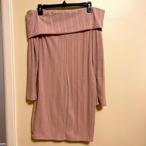 Off shoulder sweater Dress